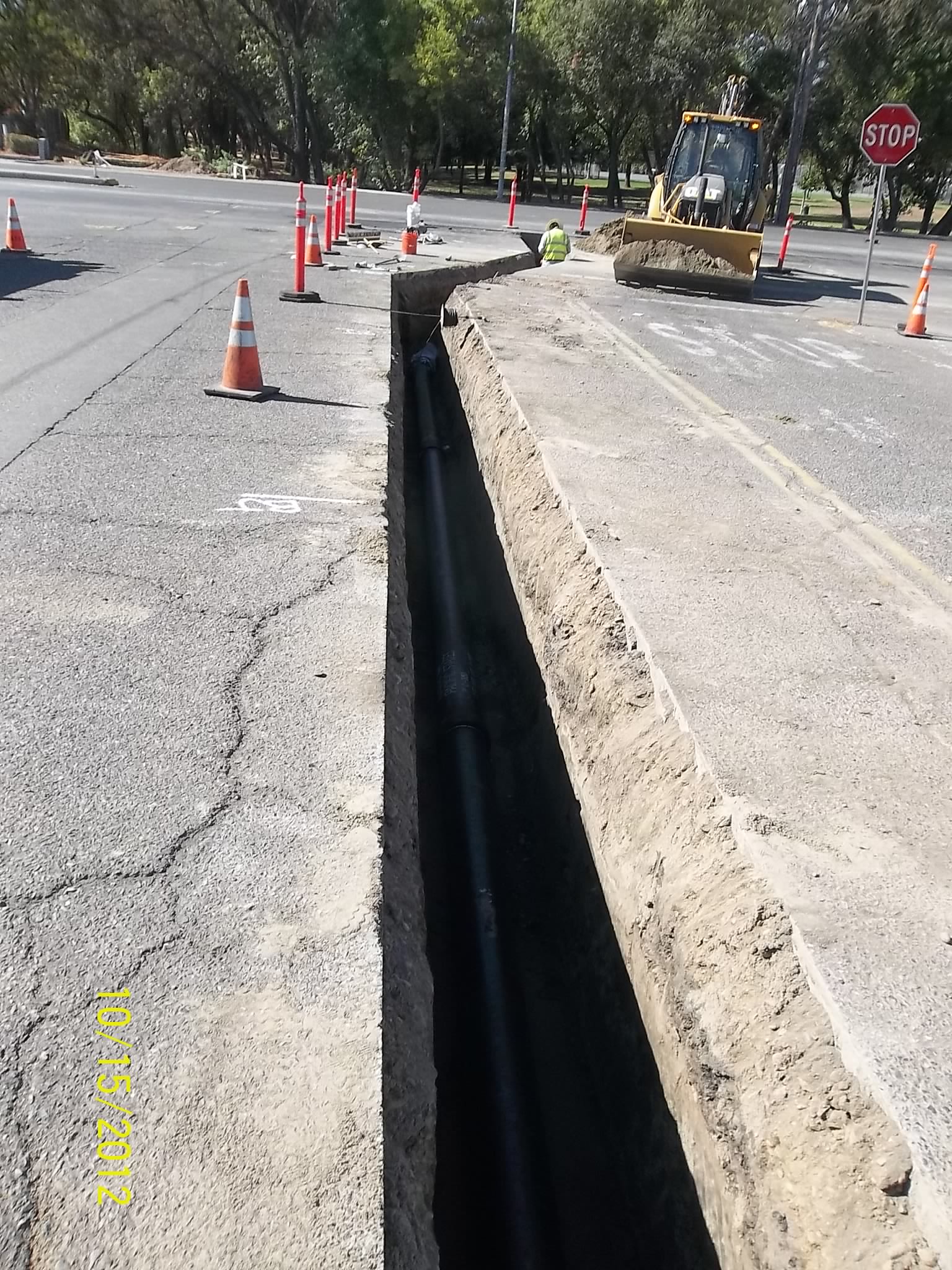Joint trench on Watson Way
